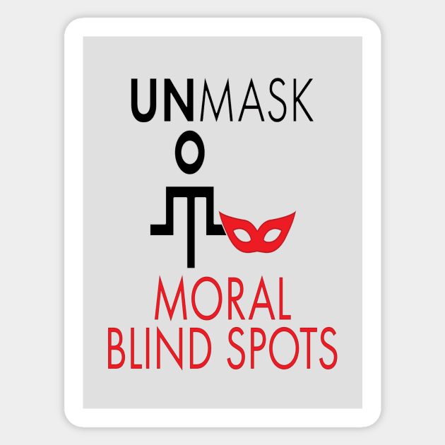 Unmask Moral Blind Spots Sticker by UltraQuirky